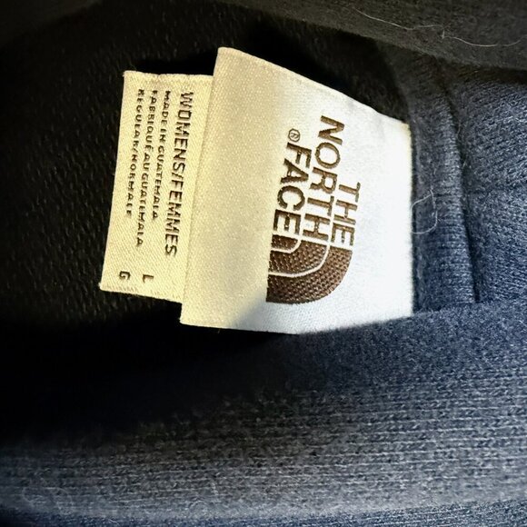 The North Face Women’s Black Pullover Hoodie L Kangaroo Pocket EUC - Picture 4 of 8